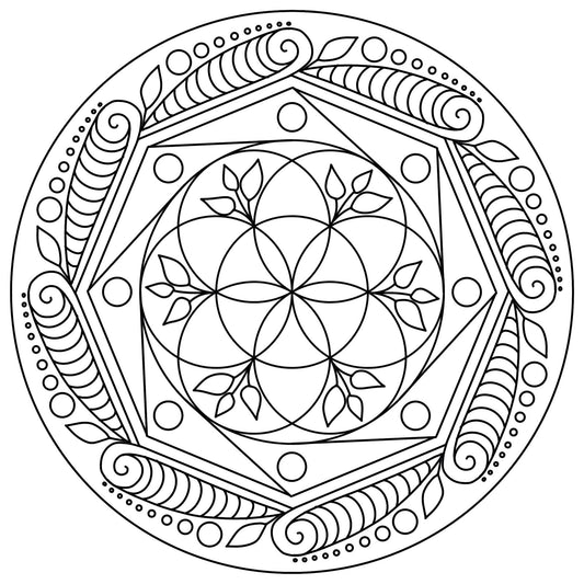 Mandala two : for you to use as you contemplate your own power in your vulnerability. 