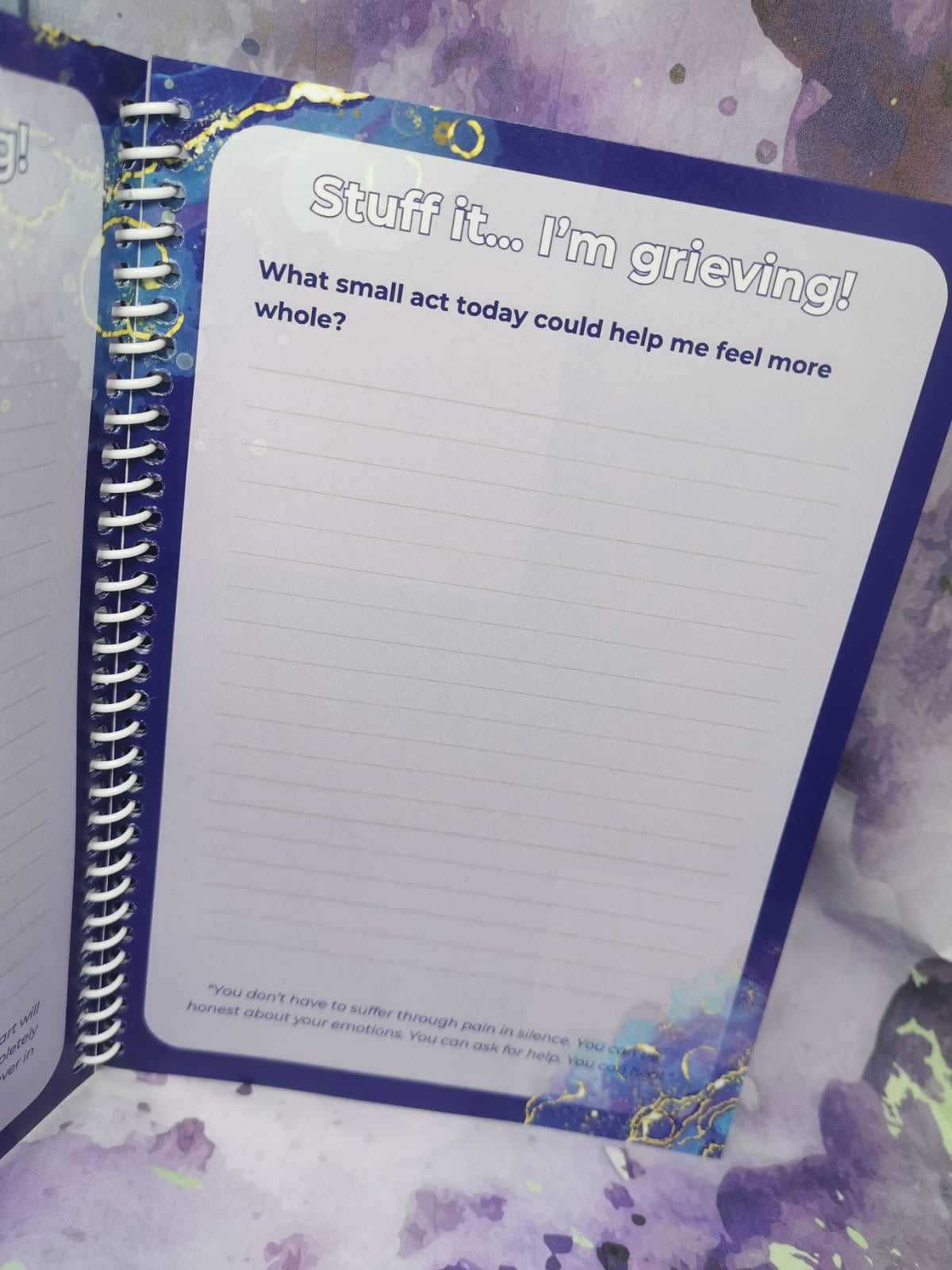 A5 Grief Journal - my book of grief