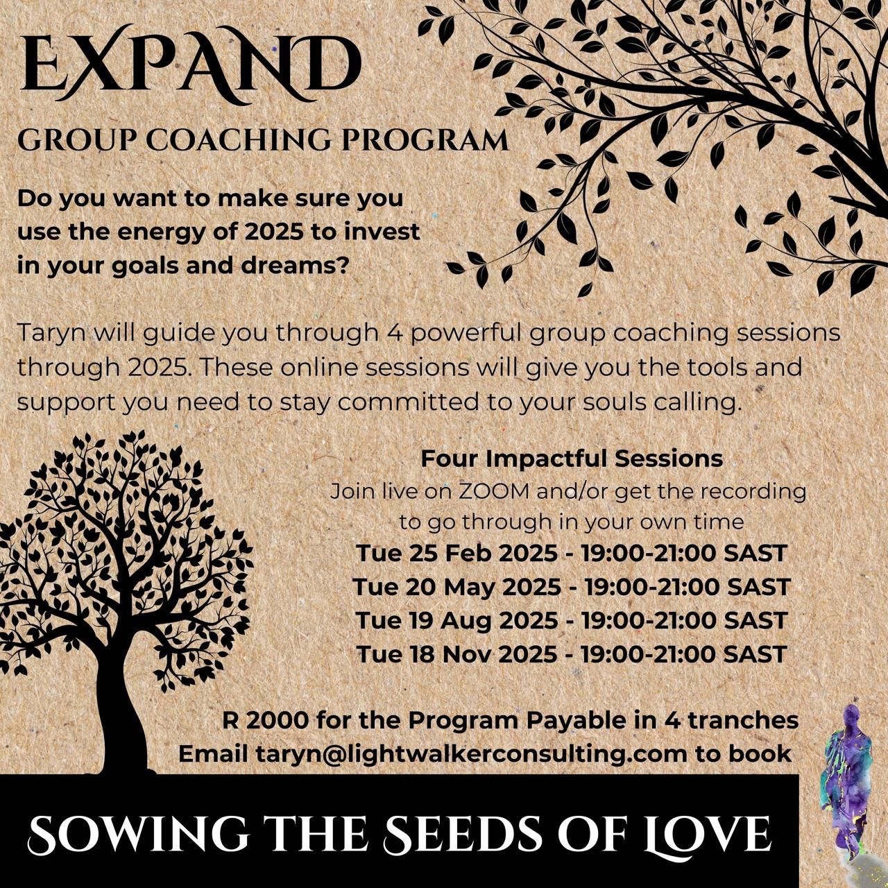 Expand Group Coaching, online program, NEW!