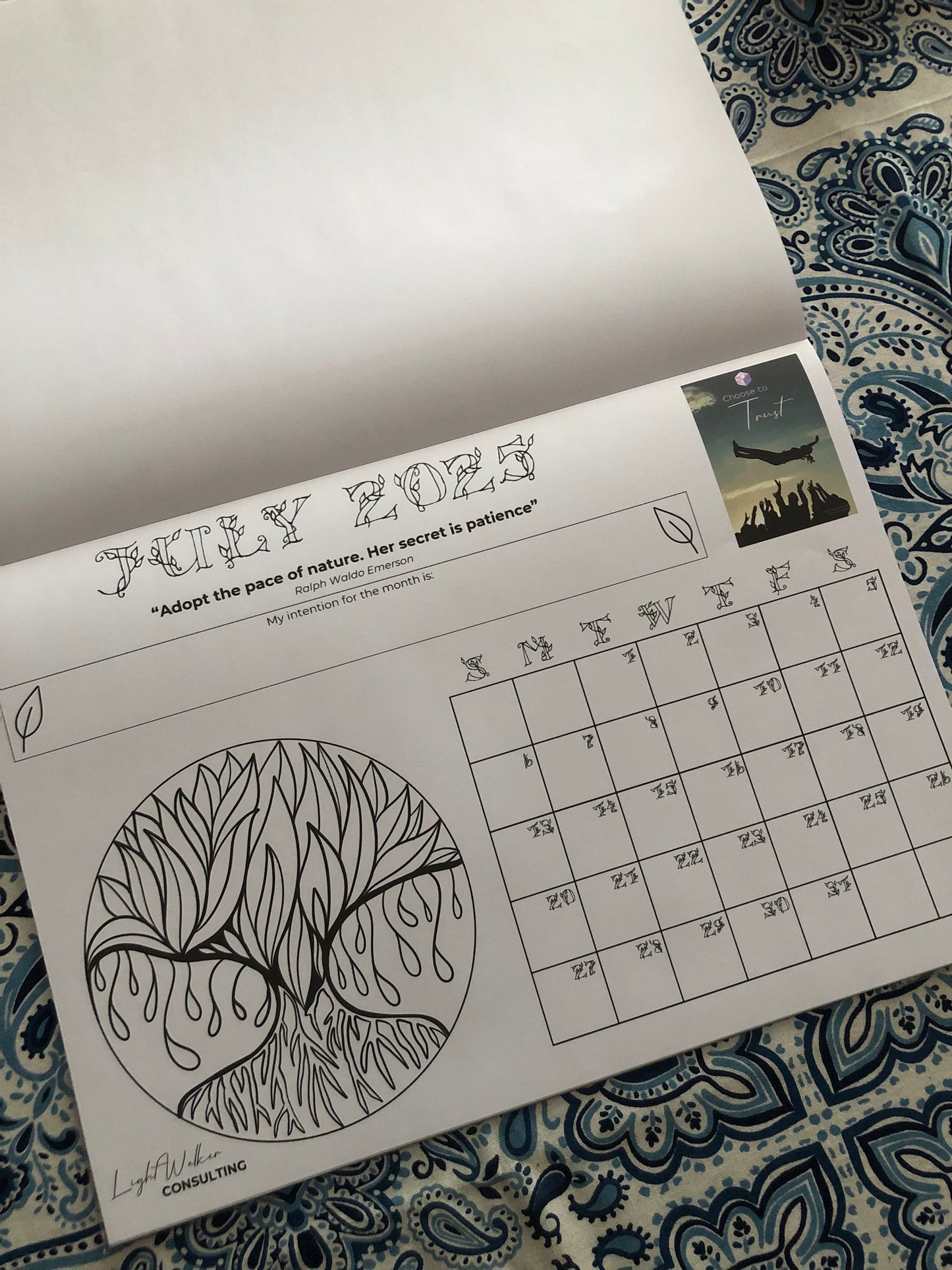 2025 LightWalker desk calendar