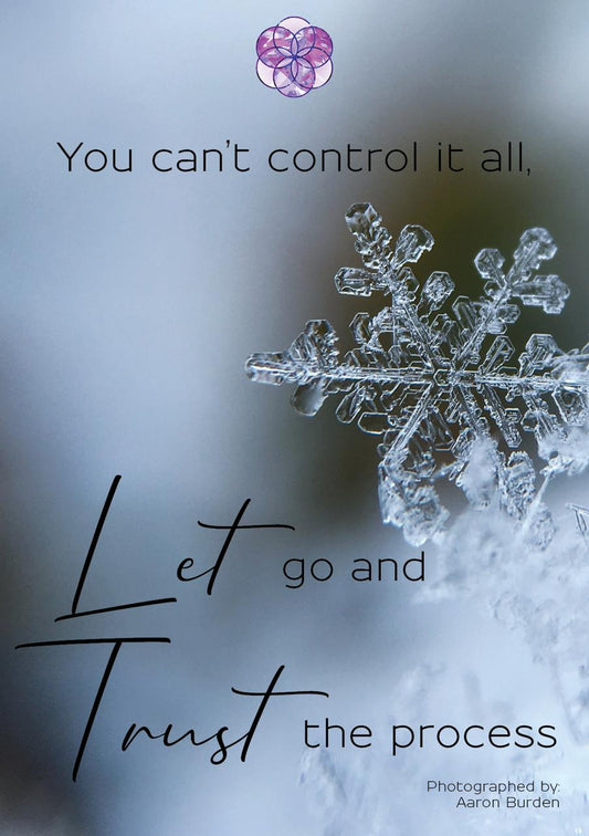 Control is an illusion, a lesson in serenity