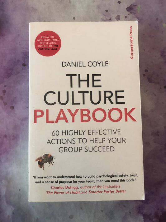 The Culture Playbook, author Daniel Coyle