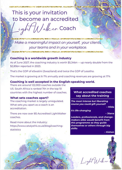 Accredited LightWalker Coaching programme 2027 INFORMATION