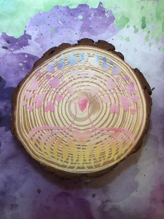 Tree of life, wood slice
