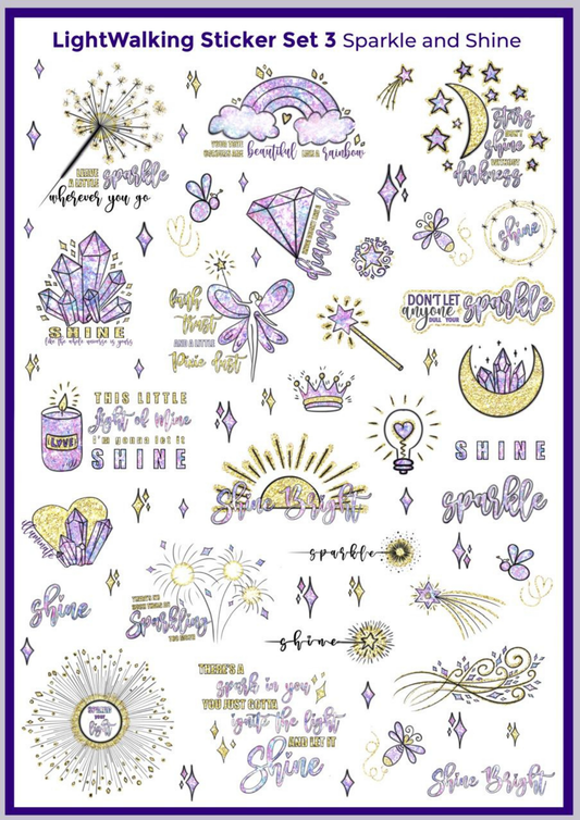Sparkle and Shine A4 Sticker Sheet ~ Available for pre-orders