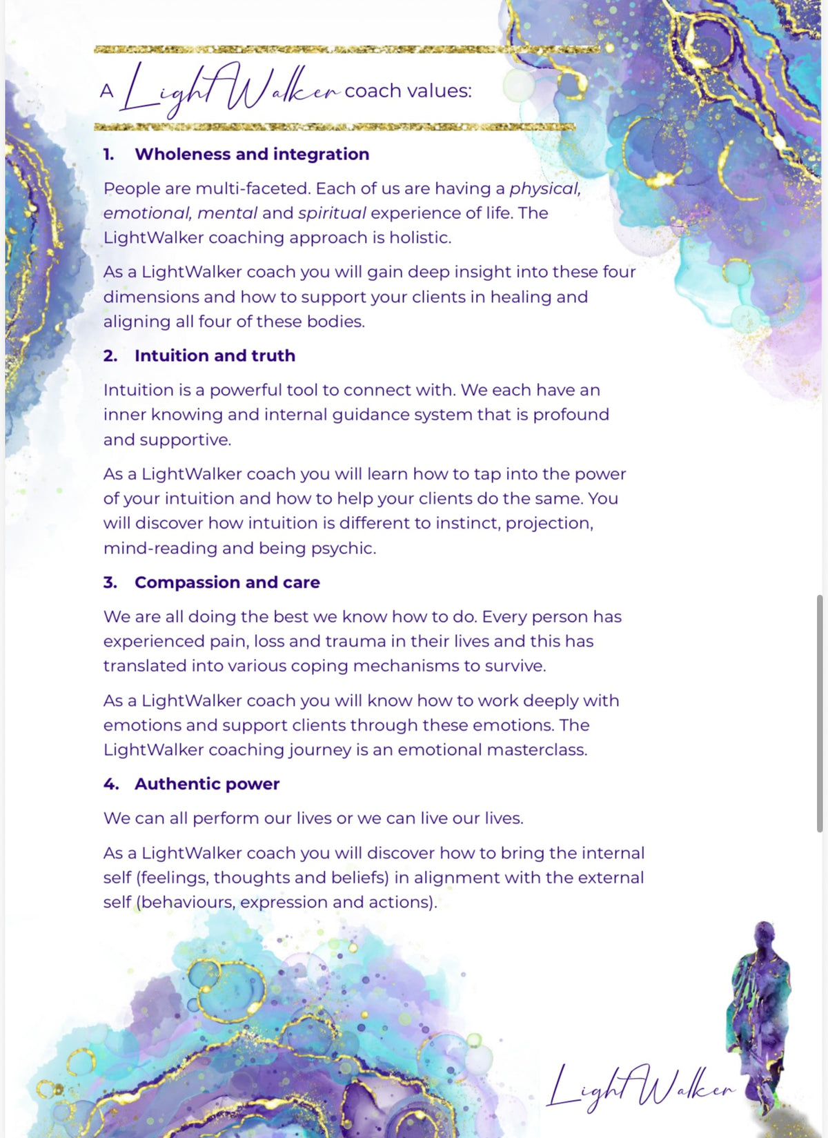 Accredited LightWalker Coaching programme 2027 INFORMATION