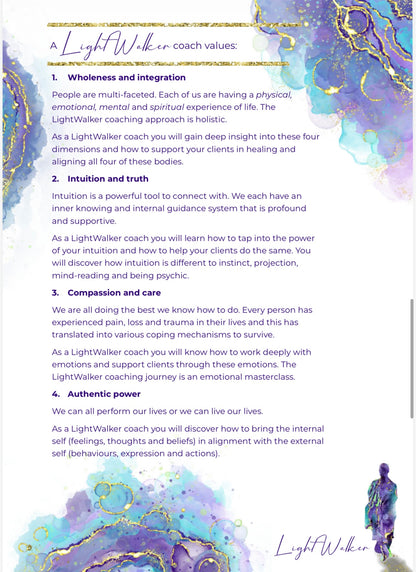 Accredited LightWalker Coaching programme 2027 INFORMATION