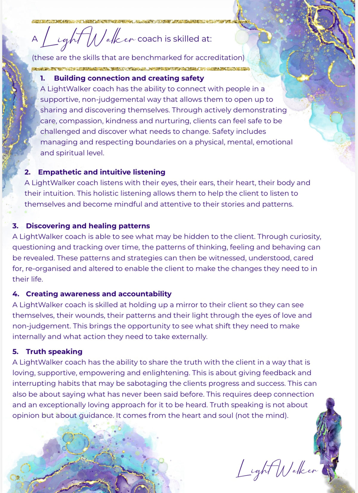 Accredited LightWalker Coaching programme 2027 INFORMATION