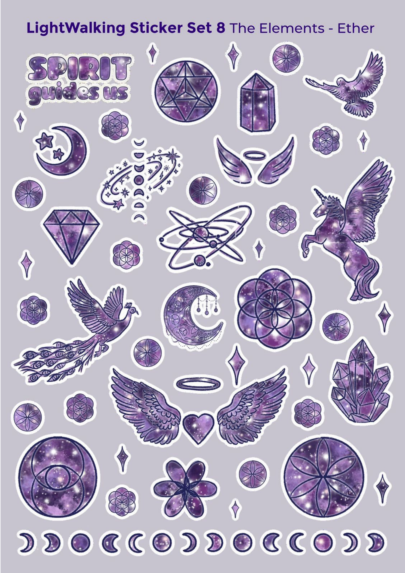 Ether Element A4 Sticker Sheet #8